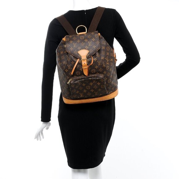 Authentic Louis Vuitton Monogram Montsouris GM Backpack Bag - Picture 1 of 7